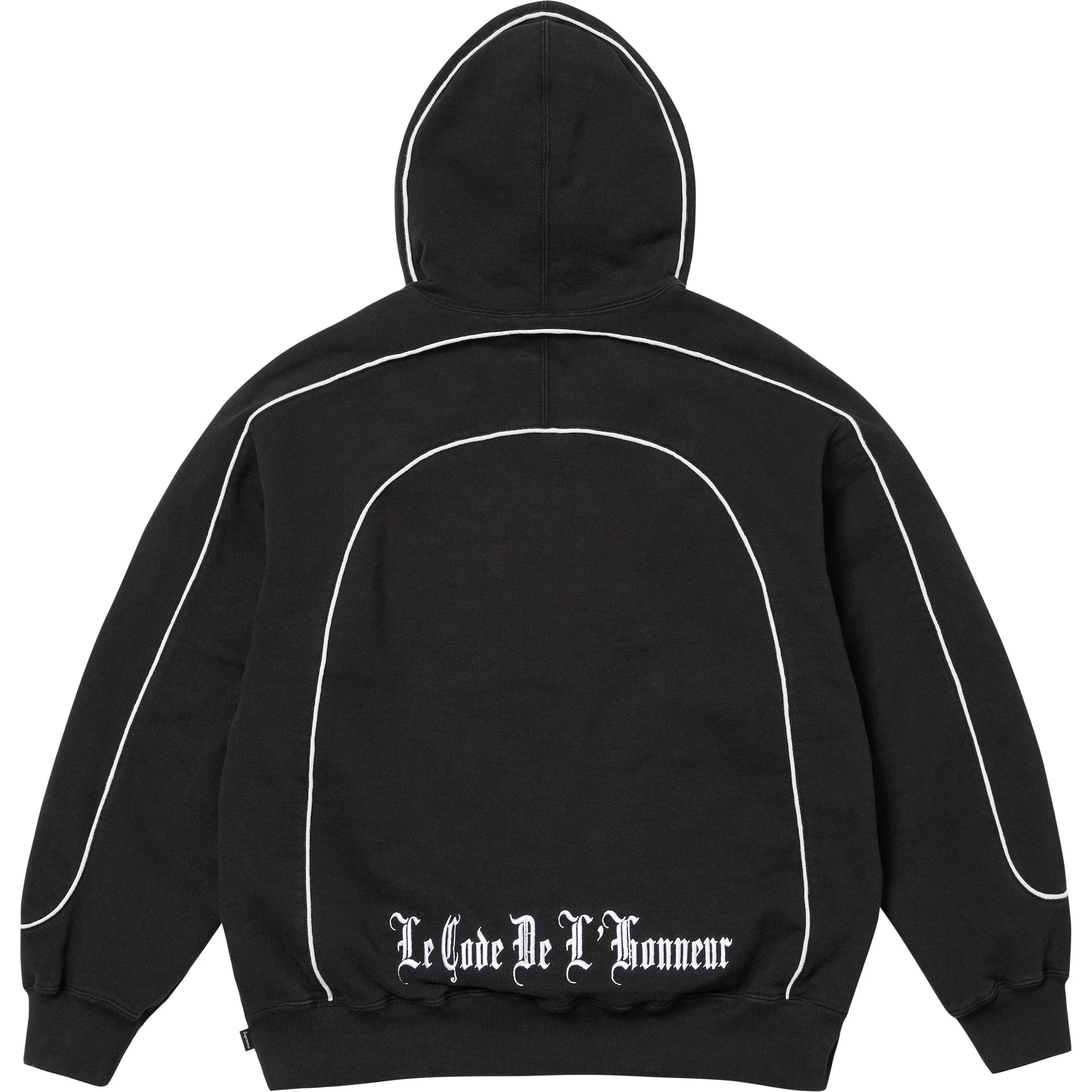 Curve Piping Hooded Sweatshirt view 3